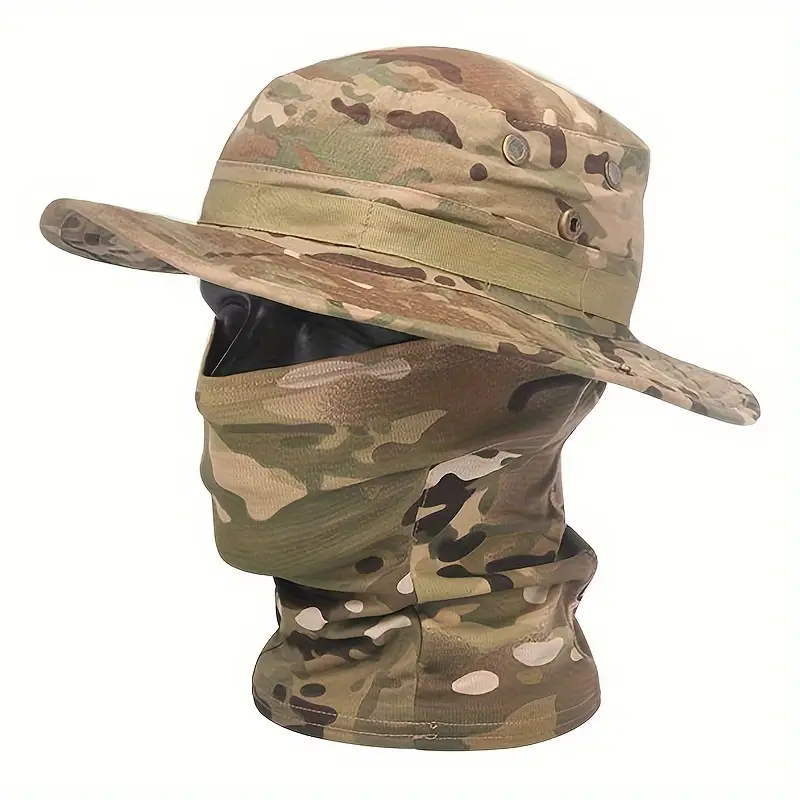 Mens Outdoor Hunting Hats - CX Camouflage Boonie Cap Balaclava Hat