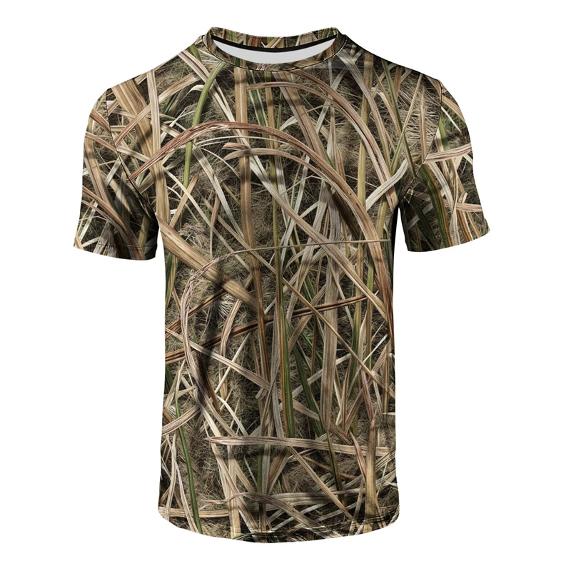 Hunting Outdoor Shop - Men's Grass Camouflage Print T Shirt