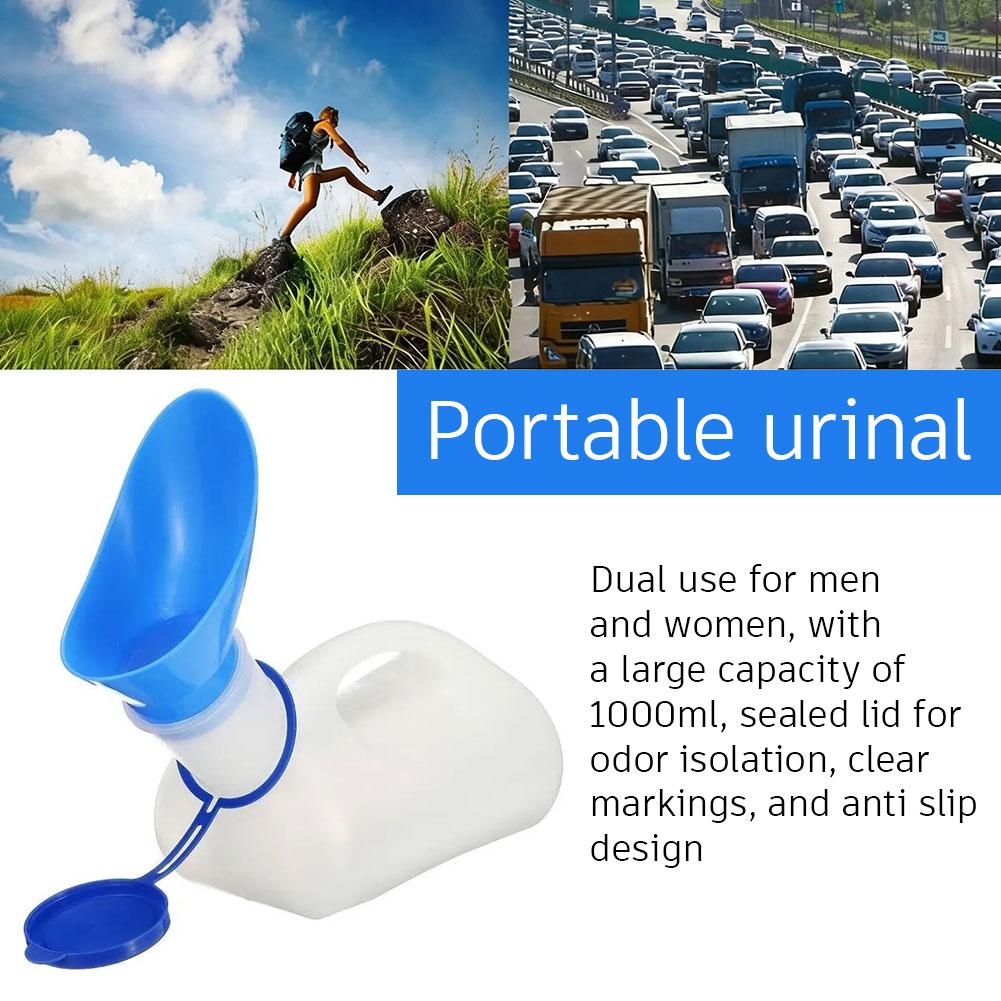 Outdoor Hunting Toilet - 1000ML Portable Urinal Bottle Unisex Travel