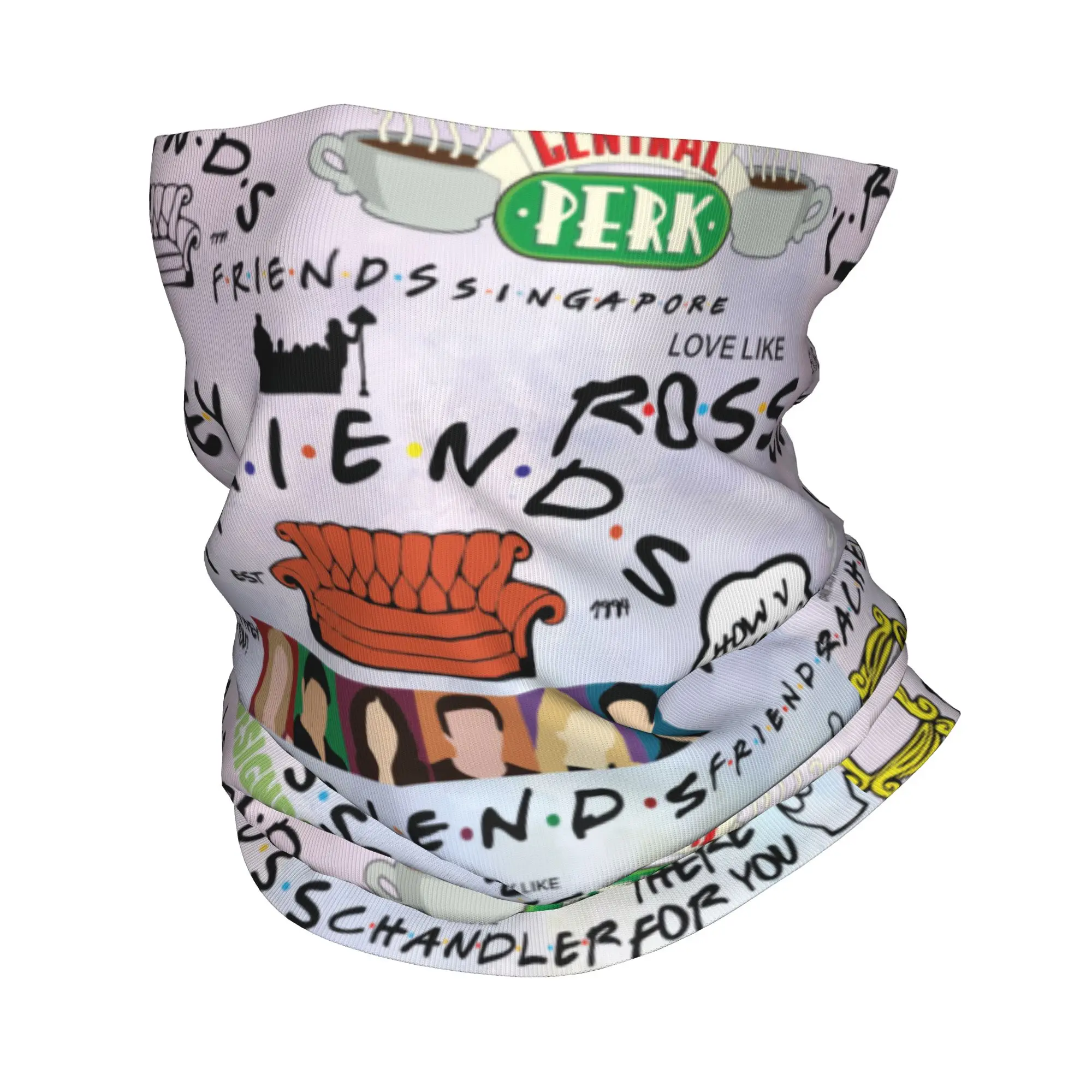 Outdoor Hunting Tv - Funny Friends Collage Bandana Neck Gaiter