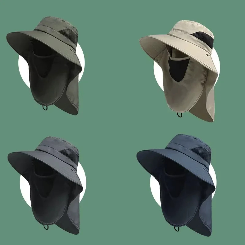 Mens Outdoor Hunting Hats - Summer Sun Hats UV Protection Outdoor