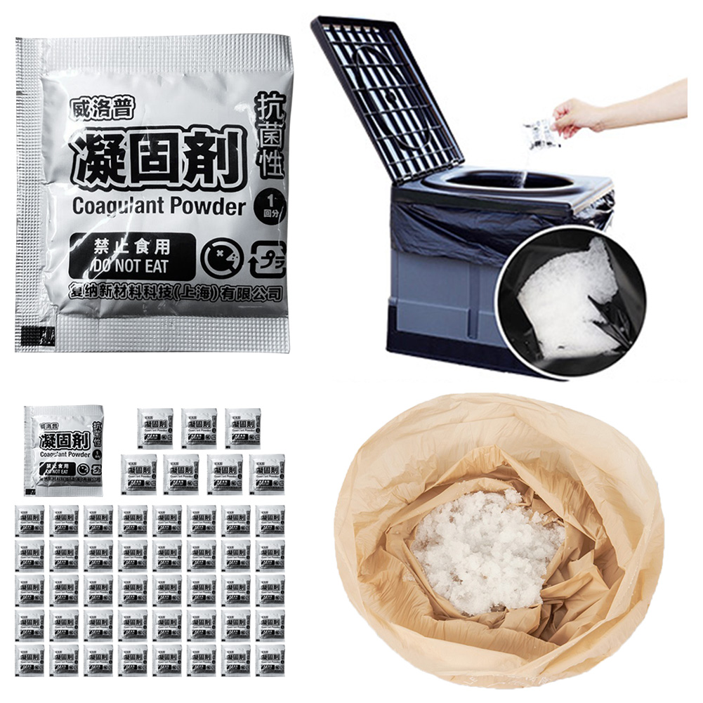 48Pcs Portable Toilet Powder E - огляд і ціна Outdoor Hunting Toilet