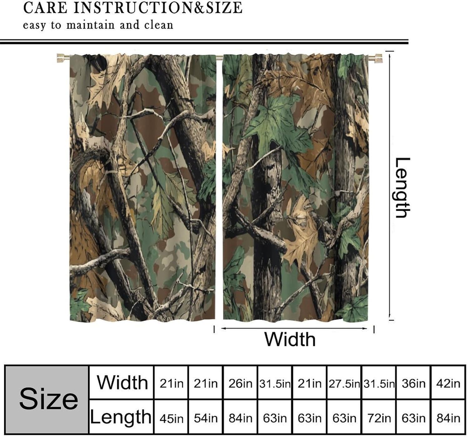 Forest Camouflage Curtains, Fo - огляд і ціна Hunting And Camping In Forest