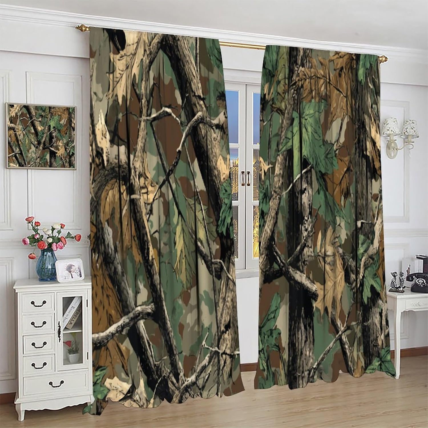 Forest Camouflage Curtains, Fo - огляд і ціна Hunting And Camping In Forest