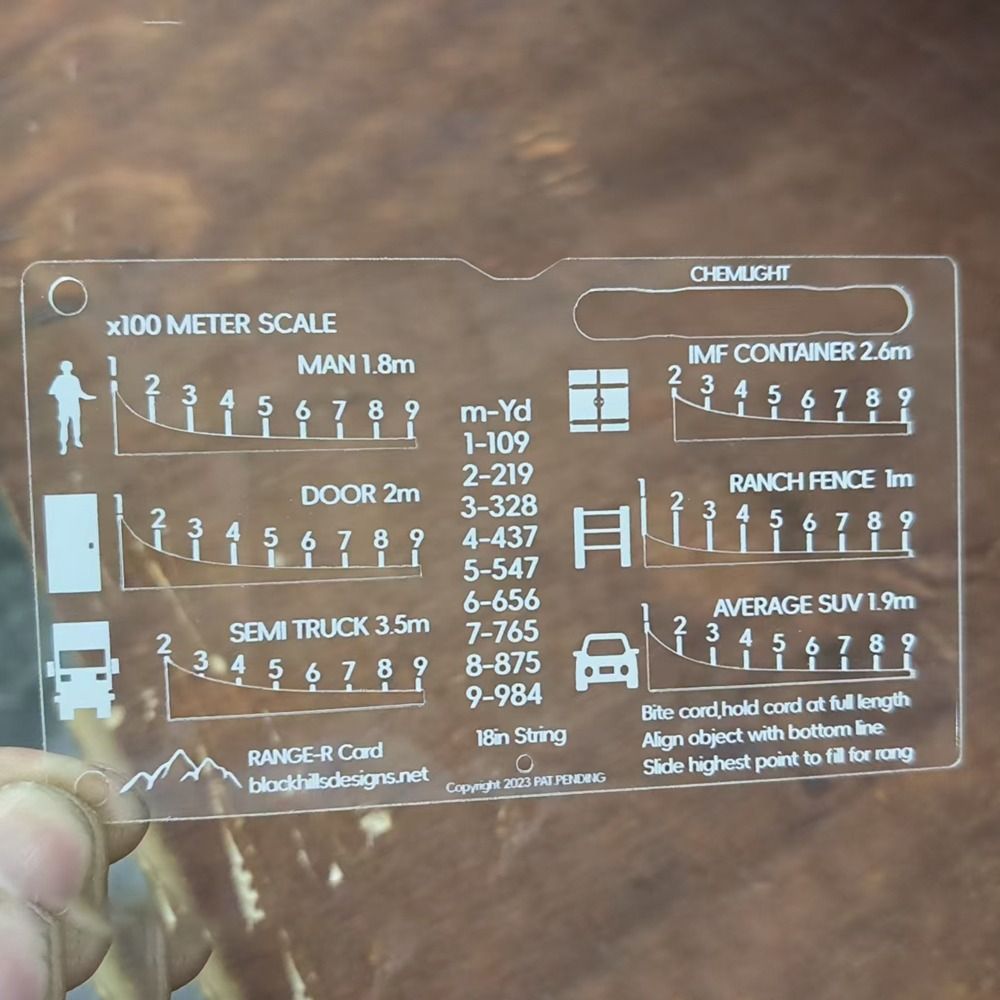 Outdoors Range Finder Card Ran - огляд і ціна Hunting Outdoors Card