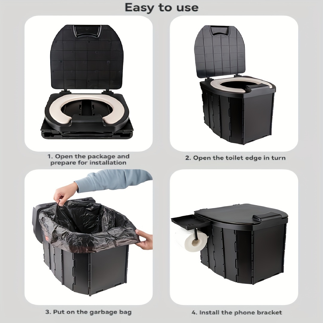 Portable Folding Toilet with P - огляд і ціна Outdoor Hunting Toilet
