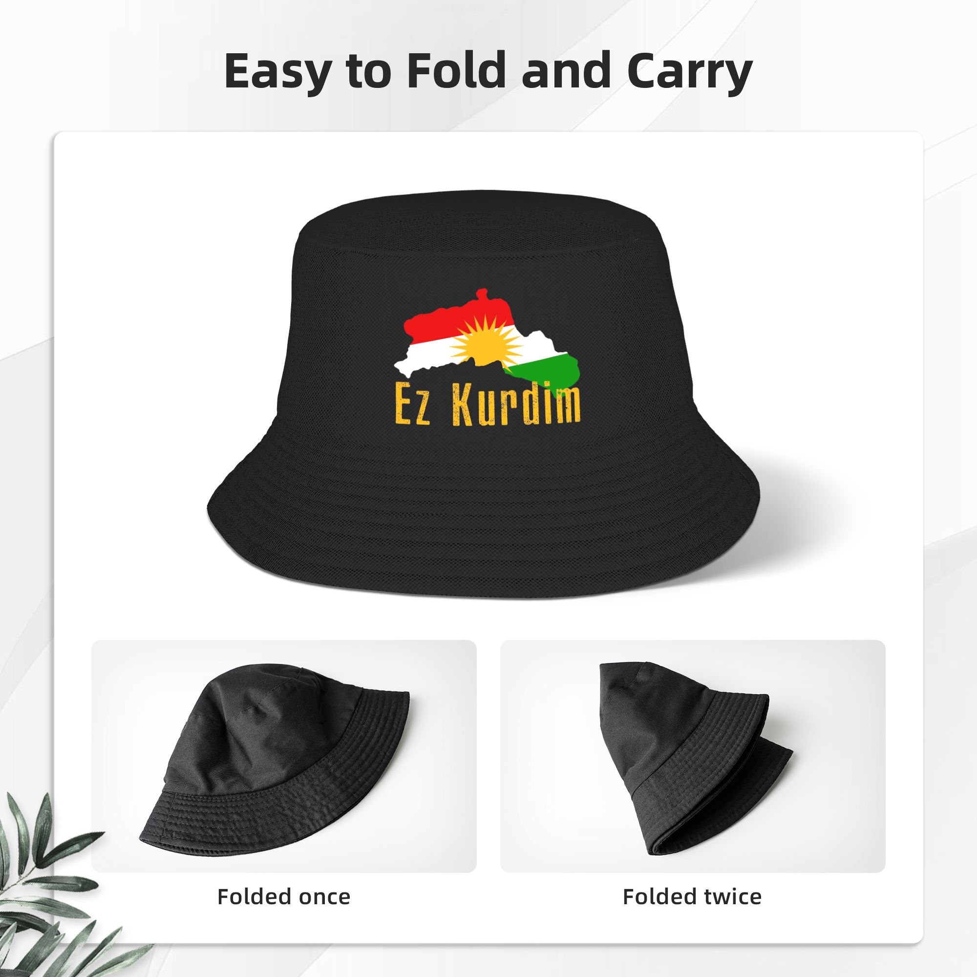 Kurdistan Flag Map  Bucket Hat - огляд і ціна Outdoor Hunting Maps