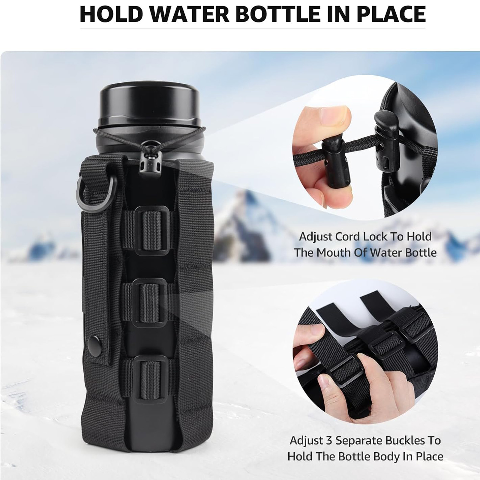 Molle Water Bottle Holder Pouc - огляд і ціна Outdoor Hunting Backpack