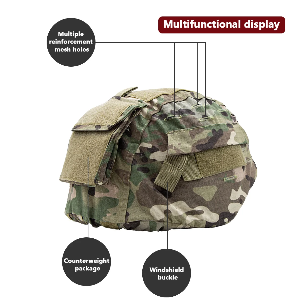 Helmet Camouflage Cover For MI - огляд і ціна Hunting Outdoor Shop