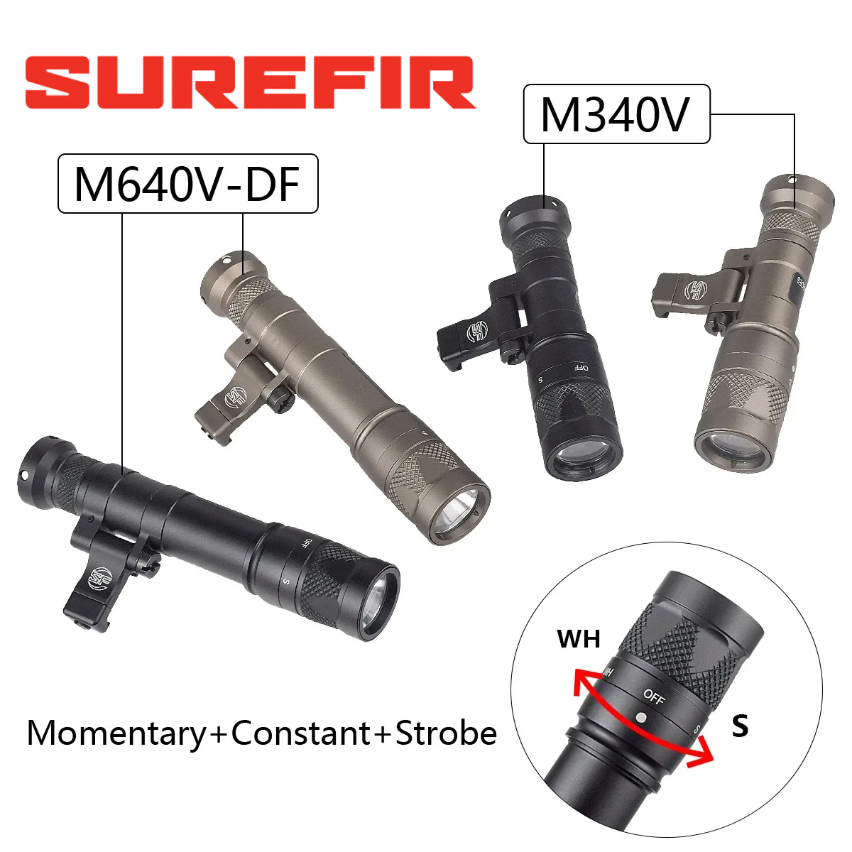 Surefir M600 M340 DF M640 SF F - огляд і ціна Hunting Outdoor Shop