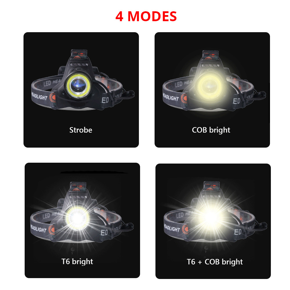 T6 Cob Torch Flashlight Head L - огляд і ціна Hunting Outdoor Jobs