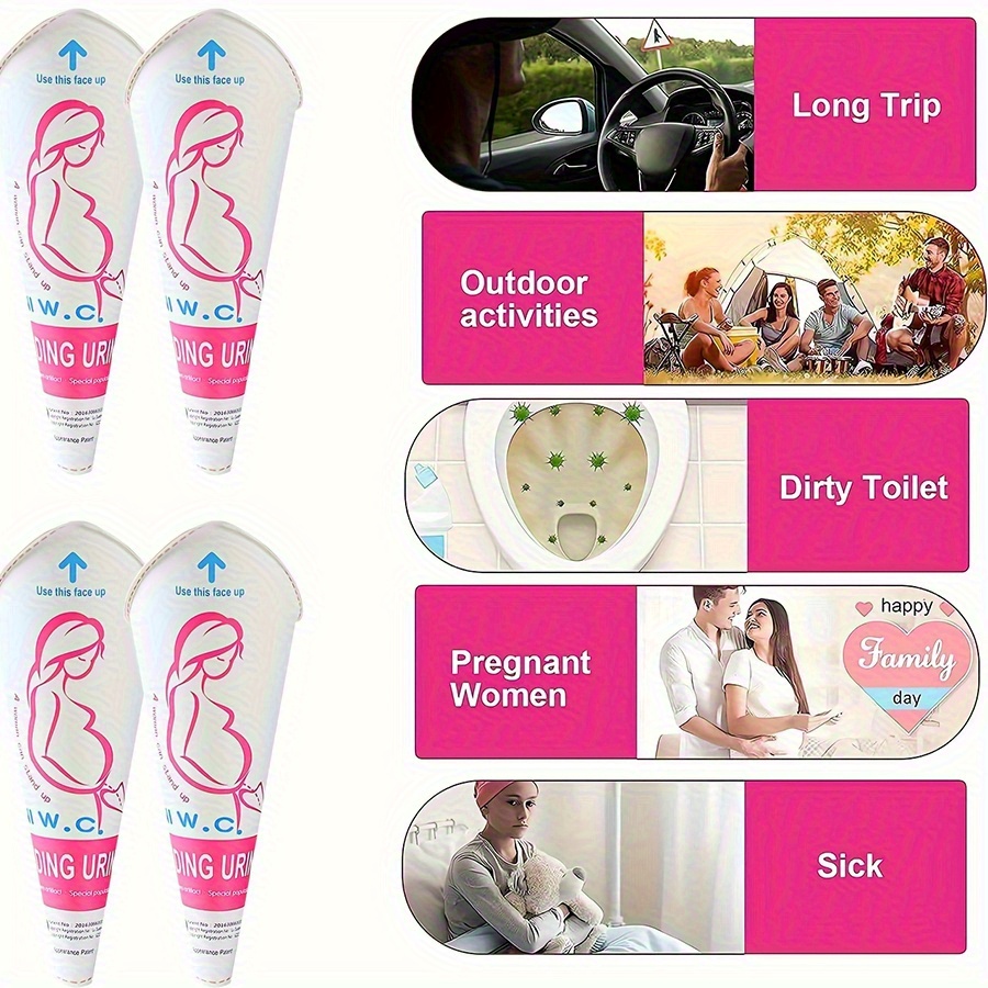 6/12/24pcs Disposable Female U - огляд і ціна Outdoor Hunting Toilet